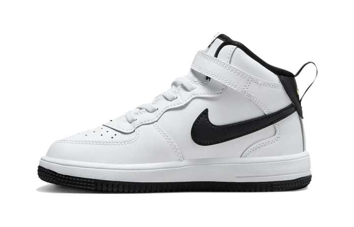 Nike Nike Air Force 1 Slip Resistant Cushioning Slip Resistant Cushioning Mid top Kids' Skateboarding Shoes White Black