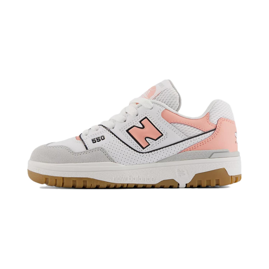 New Balance New Balance NB 550 Low top Kids' Skateboarding Shoes White Pink Gray Children Aged 3 7 Years Old
