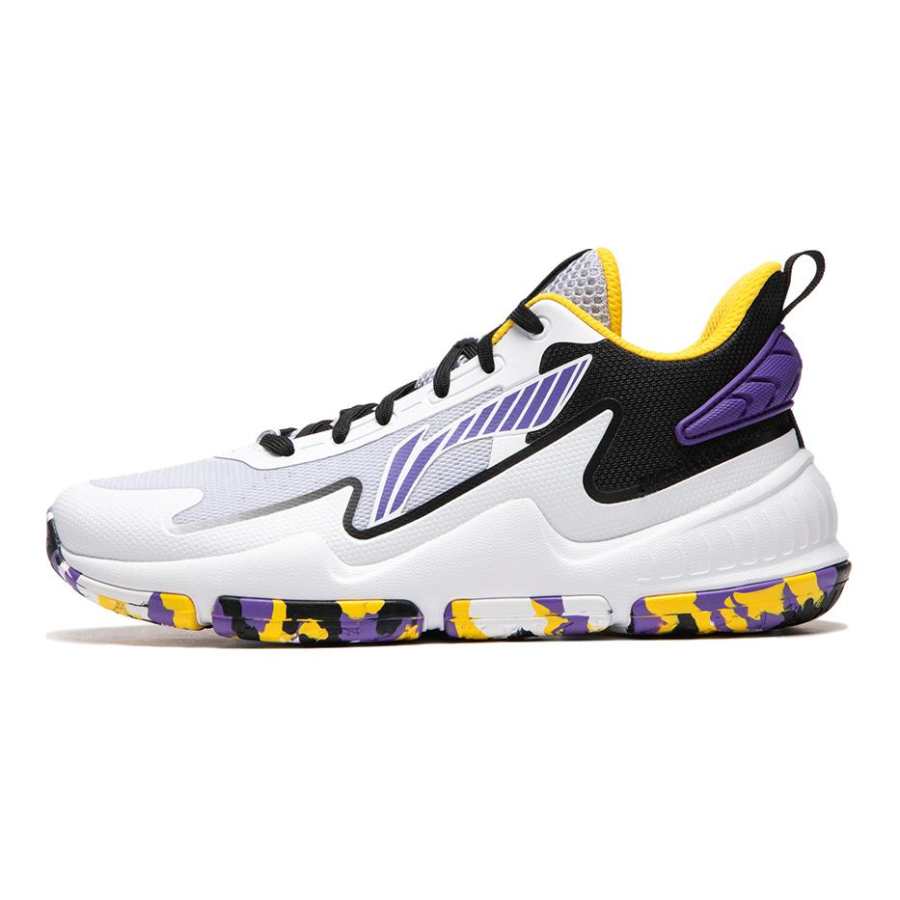 Li-Ning YOUNG Li Ning YOUNG Fabric Comfortable Slip Resistant, Abrasion Resistant, Rebound Children's Basketball Shoes
