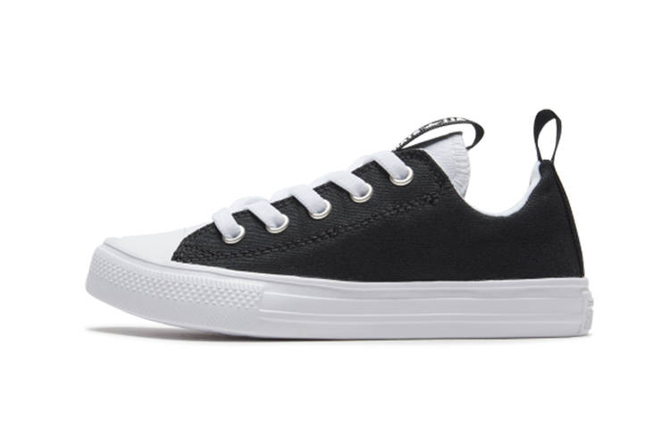 Converse Chuck Taylor All Star Comfortable Abrasion Resistant Low top Kids Canvas Shoes Black White