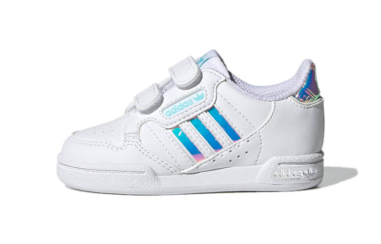 Adidas Originals Continental 80 Stripes Comfortable Low top Skateboard Shoes White Infant And Toddler