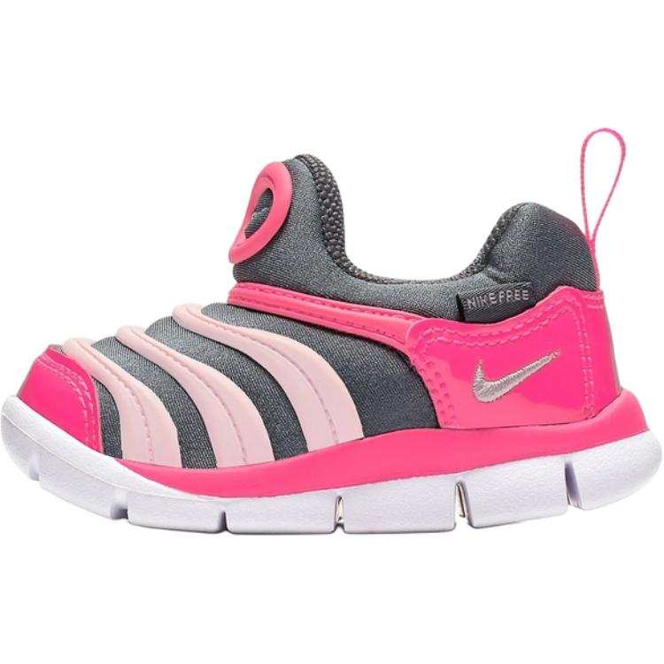 Nike Nike Dynamo Free Slip Resistant Abrasion Resistant Low top Toddler Shoes Gray Red Pink Infant And Toddler