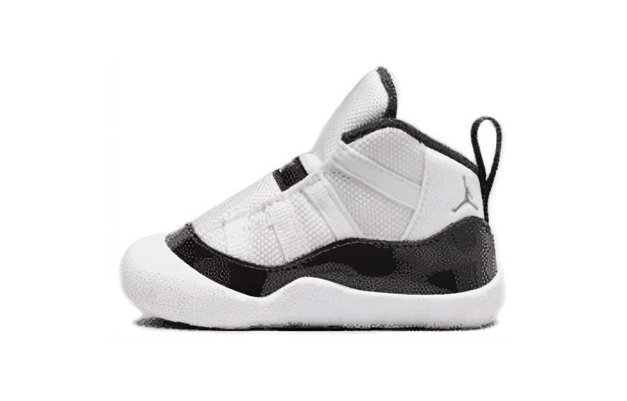 Jordan Jordan Air Jordan 11 Cushioning Abrasion Resistant Cushioning, Wear Resistant Mid top Toddler Shoes White Black Gold