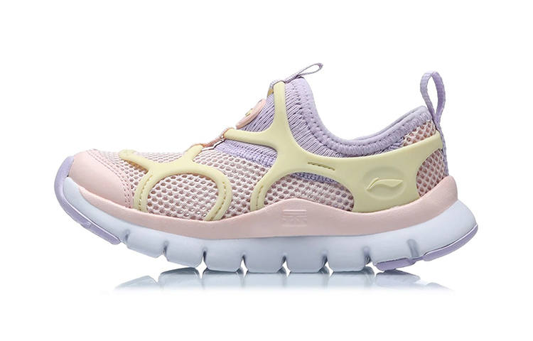 Li-Ning YOUNG Li Ning YOUNG Sports Life Collection Caterpillar Low top Kids Lifestyle Shoes Light Pink Children Aged 3 7 Years Old