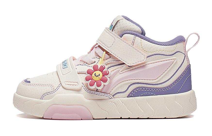 Li-Ning YOUNG Li Ning YOUNG Slip Resistant Cushioning Mid top Kids' Skateboarding Shoes Pink Purple Kids'