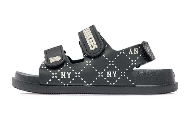MLB Chunky Slip Resistant Abrasion Resistant Slip Resistant Abrasion Resistant Children's Sandals Black Kids'