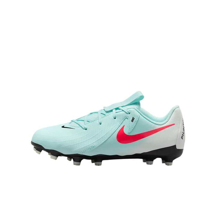 Nike Nike Synthetic Leather Cushioning Low top Kids' Soccer Shoes Mint Red Kids'