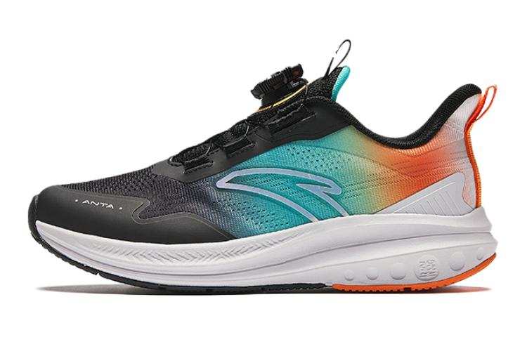 Antakids Hailwave Lite Comfortable Low top Running Shoes Black Orange White Teenagers