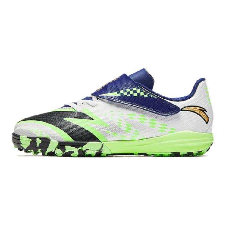 Antakids Synthetic Leather Low top Soccer Shoes White Black Green Teenagers