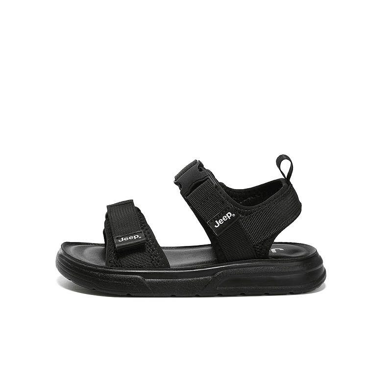 Jeep Jeep Height Increasing Sandal Bright Black Kids'