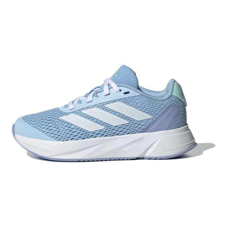Adidas Adidas Duramo Sl Crocodile Leather Slip Resistant Cushioning Abrasion Resistant Low top Kids' Running Shoes Blue White