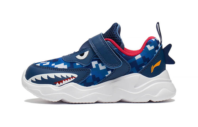 Li-Ning YOUNG Li Ning YOUNG Flying Fish Slip Resistant Cushioning Abrasion Resistant Kids Lifestyle Shoes Blue White