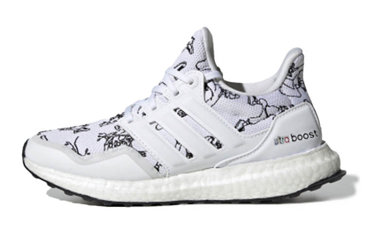 Adidas Disney x Adidas ULT J Slip Resistant Abrasion Resistant Low top Kids' Running Shoes White Gray
