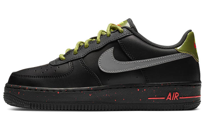 Nike Nike Air Force 1 Low Black Asparagus GS