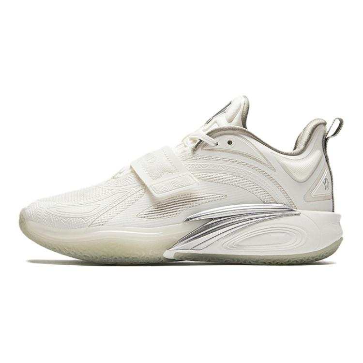Antakids KAI 1 Low top Basketball Shoes White Silver Teenagers