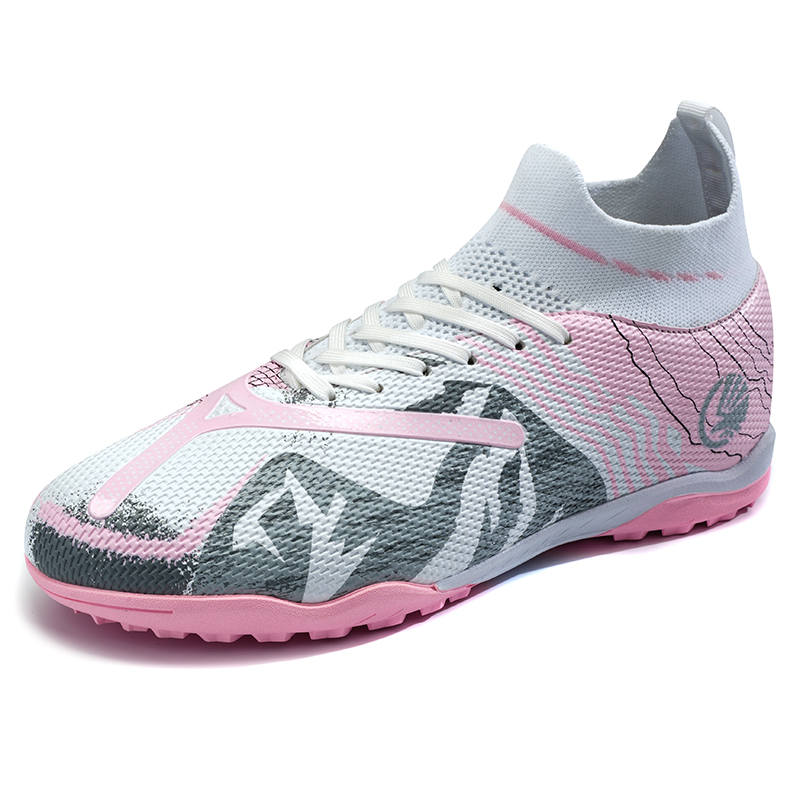 QIUTEXIONG PU Polyurethane Slip Resistant And Breathable Slip Resistant And Breathable High top Kids' Soccer Shoes
