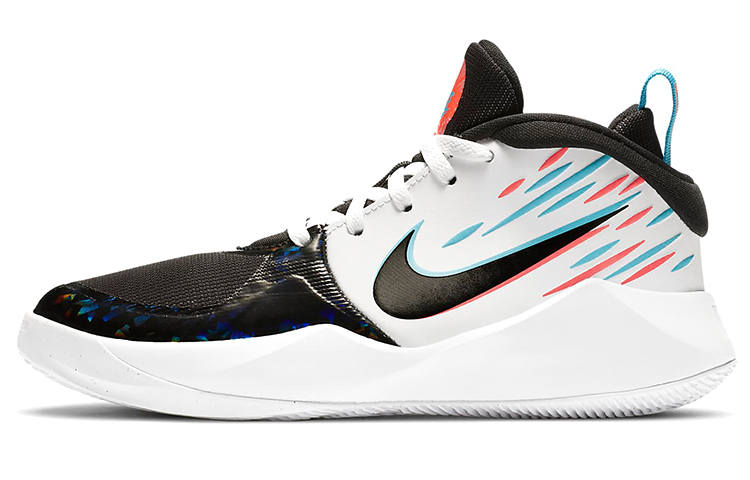Nike Nike Team Hustle D 9 Slip Resistant Cushioning Abrasion Resistant Breathable Mid top Basketball Shoes Unisex