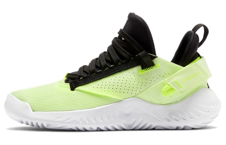Jordan Jordan Proto 23 Slip Resistant Cushioning Abrasion Resistant Low top Basketball Shoes Yellow White Black Unisex