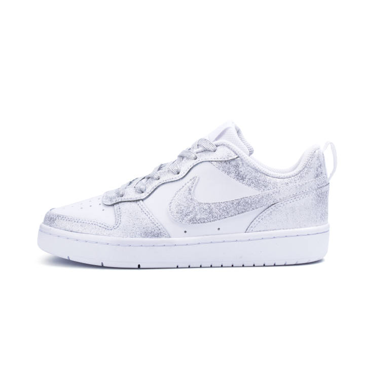 Nike Nike Court Borough Low 2 Leather Low top Skateboard Shoes Women's Silver