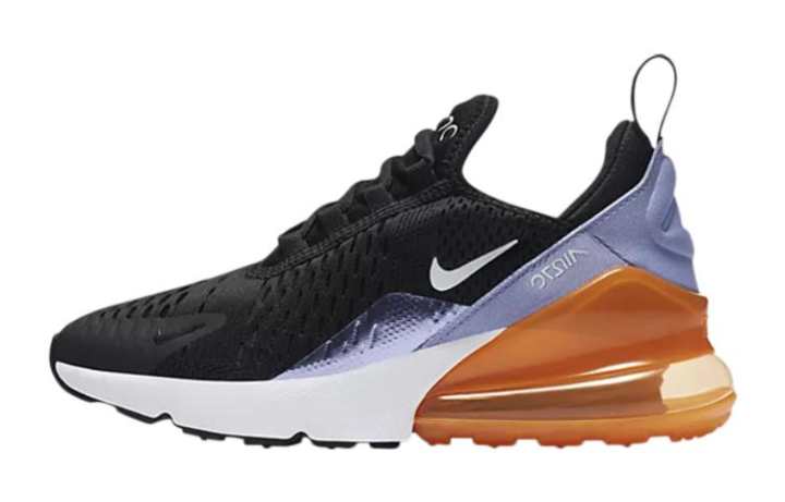 Nike Nike Air Max 270 Comfortable Low top Kids' Running Shoes Black Kids'