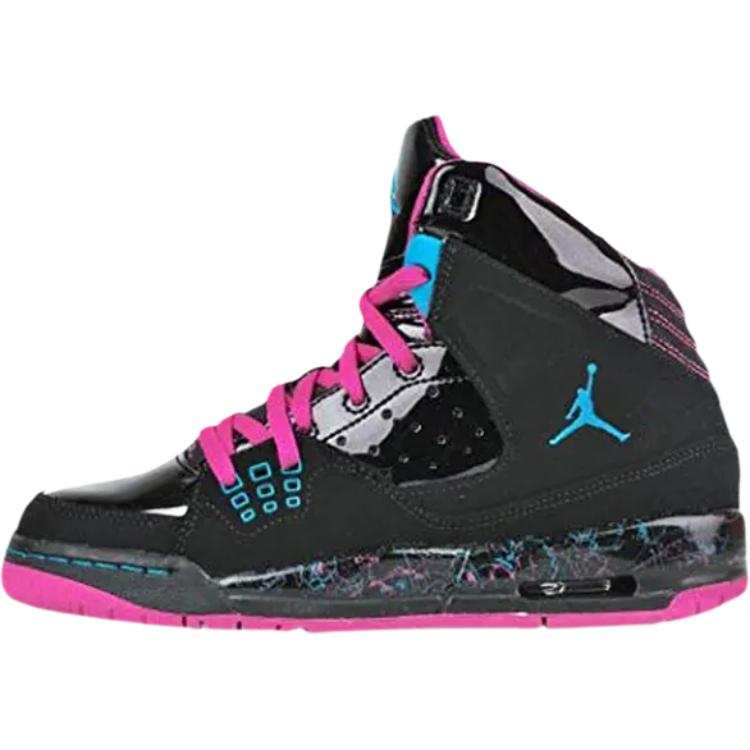 Jordan Jordan SC 1 High top Children's Basketball Shoes Black Pink Teenagers
