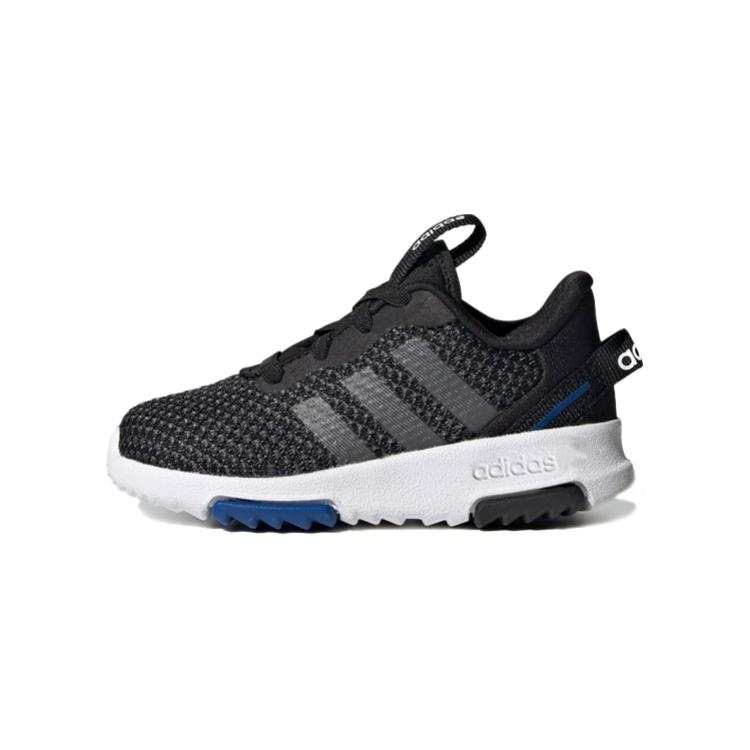 Adidas Adidas Racer Tr 2.0 Slip Resistant Cushioning Low top Toddler Shoes Black White Blue Infant And Toddler