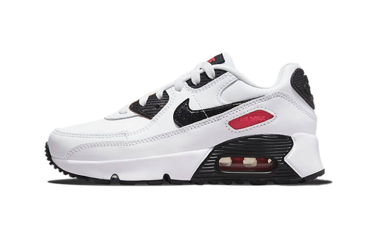 Nike Nike Air Max 90 LTR White Black Red GS