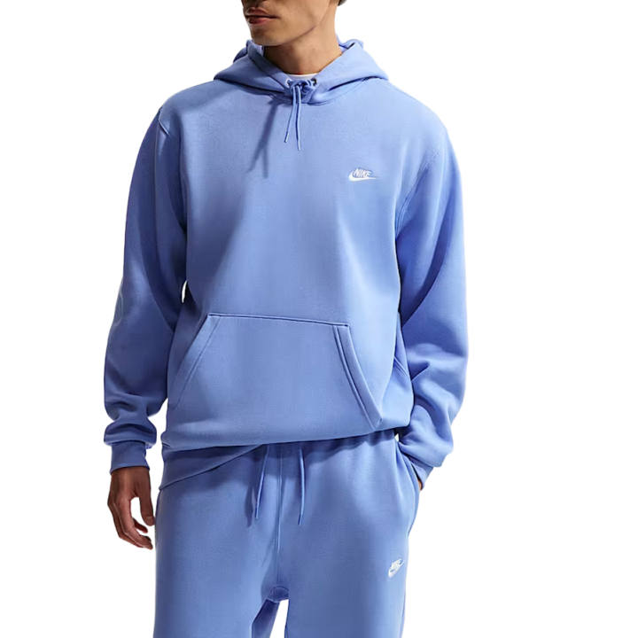 Nike Nike Club Sweatshirts Men's Royal Pulse/Royal Heartbeat/White Hooded Moderate Regular