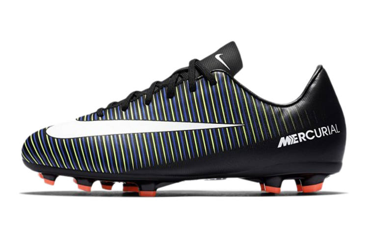 Nike Nike Mercurial Victory Jr. 6 FG Slip Resistant, Abrasion Resistant, Lightweight Low top Soccer Shoes Black Kids'