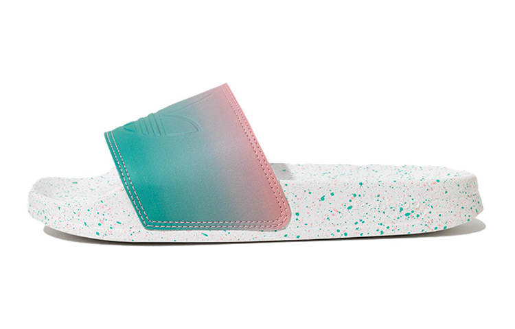 Adidas Originals Teenagers Adidas Originals ADILETTE LITE Slip Resistant Abrasion Resistant Kids' Outdoor Slippers White Blue Pink