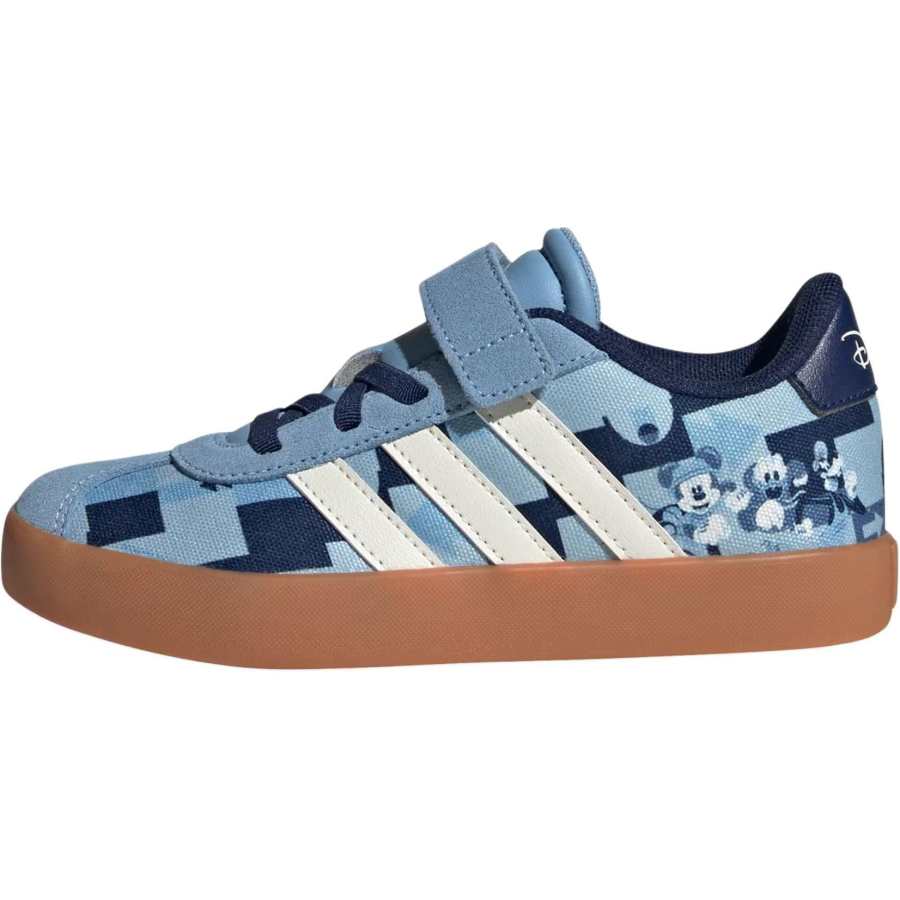 Adidas Disney x Adidas Vl Court Low top Kids' Skateboarding Shoes Blue Children Aged 3 7 Years Old