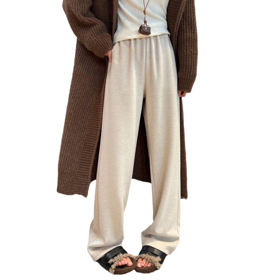 MIIOW Casual Pants Women's Moderate Wide Leg Pants