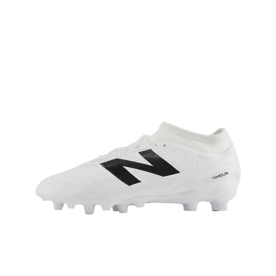 New Balance New Balance Tekela Team V5 Kids' Soccer Shoes White/Black/Gray Kids'
