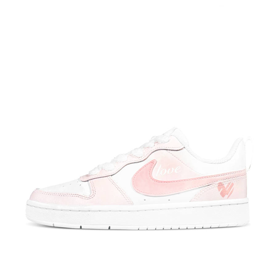 Nike Nike Court Borough Low 2 Low top Kids' Skateboarding Shoes Pink White Teenagers