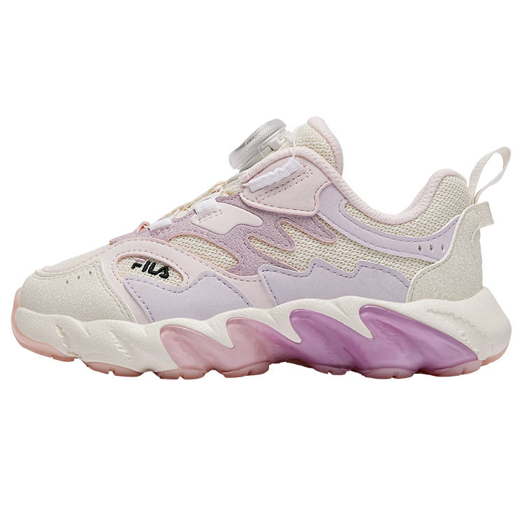 FILA KIDS BOA Fern 2 Slip Resistant Abrasion Resistant Low top Kids' Training Shoes White Purple