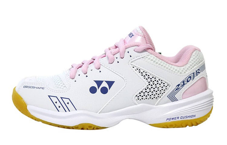 YONEX Power Cushion Cushioning Abrasion Resistant Breathable Low top Training Shoes White Pastel Pink Kids'