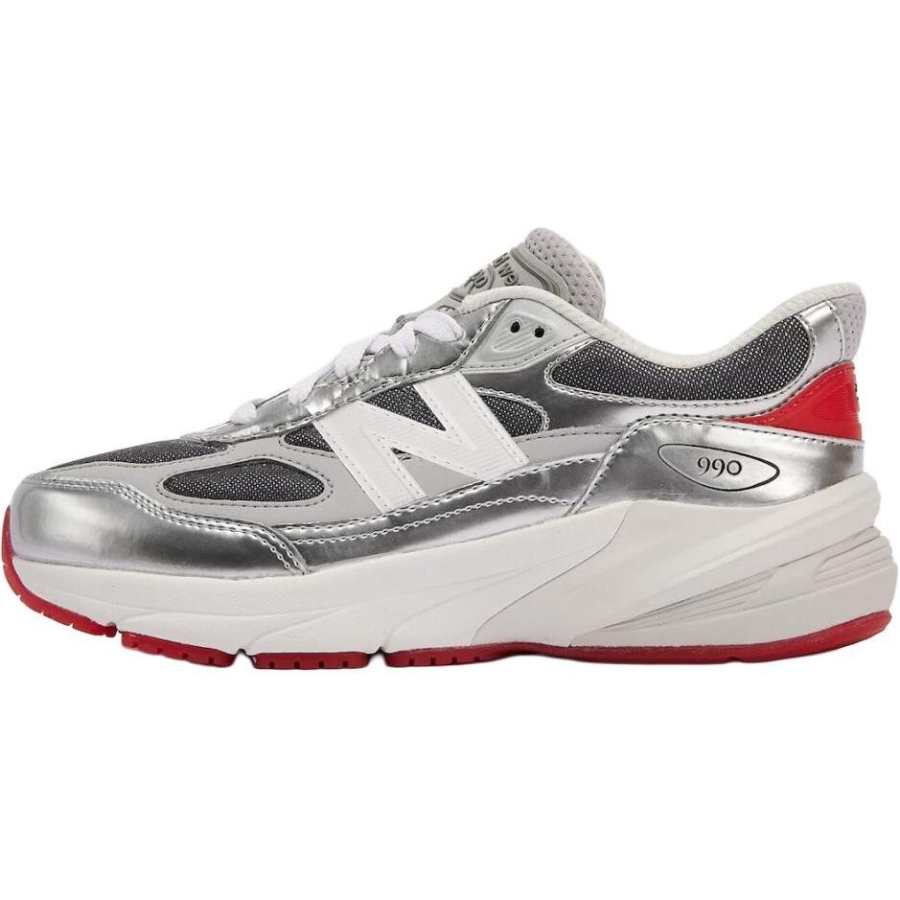 New Balance DTLR x New Balance NB 990 V6 Low top Kids' Running Shoes Silver/Red Teenagers