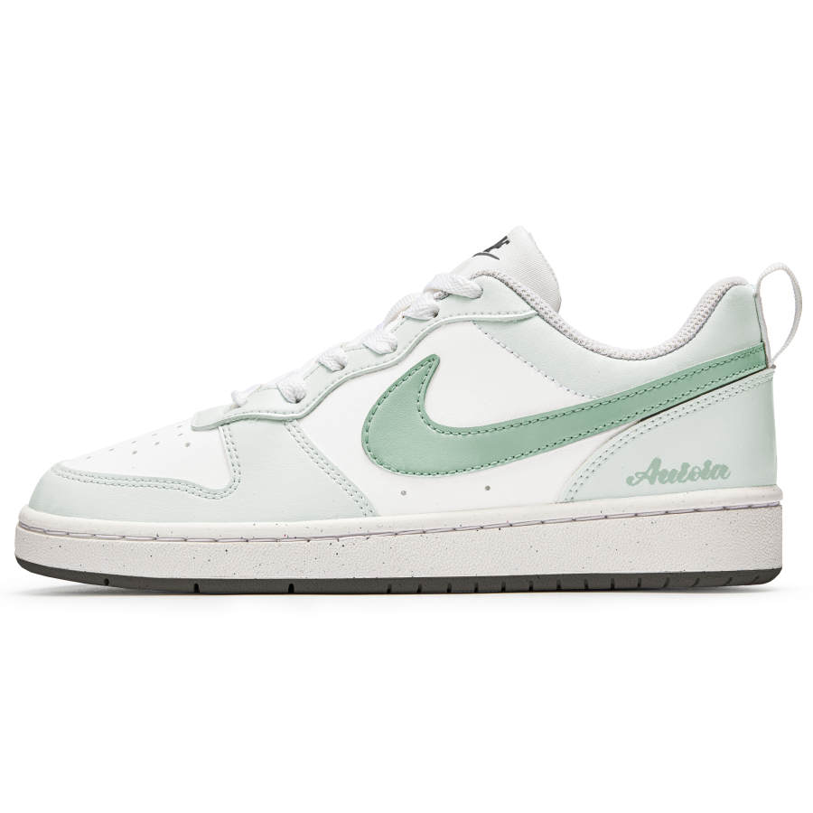 Nike Nike Court Borough Mori Rain Cleansing Thermal Slip Resistant Low top Kids' Skateboarding Shoes White Green Teenagers