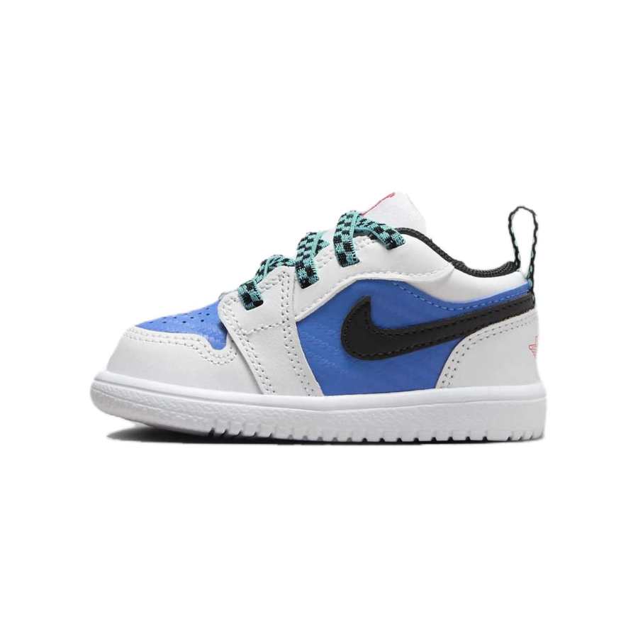 Jordan Jordan Air Jordan 1 Abrasion Resistant Low top Toddler Shoes White Blue Infant And Toddler