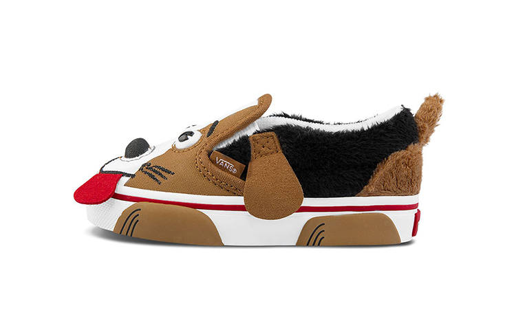 Vans V Canvas Abrasion Resistant Low top Skateboard Shoes Brown Infant And Toddler