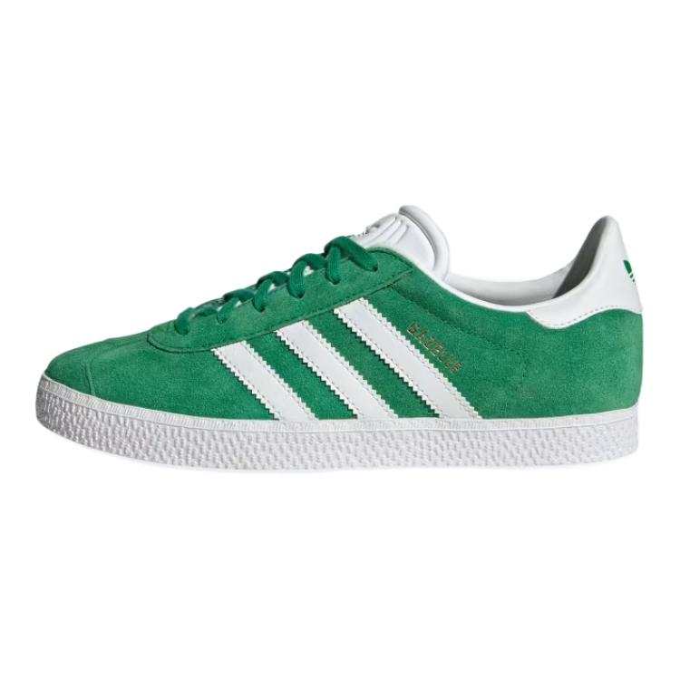 Adidas Originals Gazelle Low top Kids' Skateboarding Shoes Green White Teenagers
