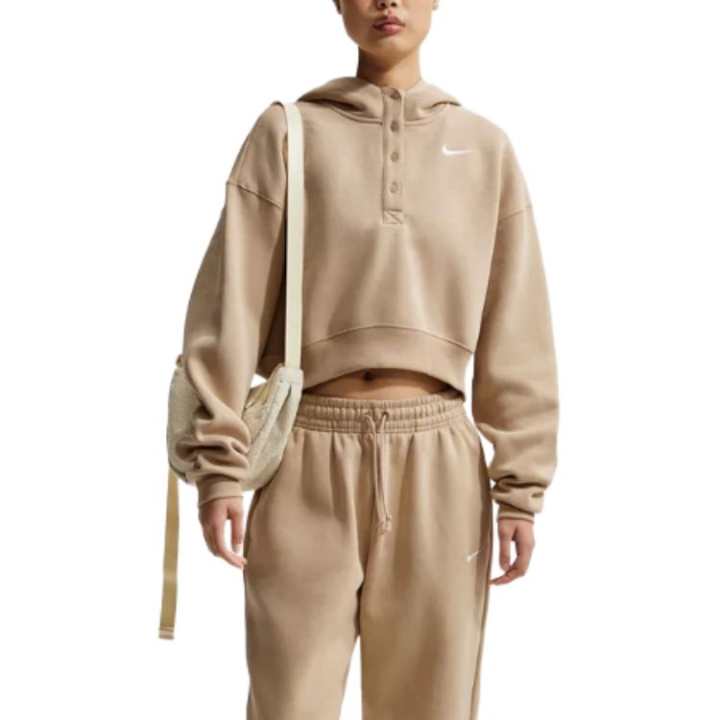 Nike Nike Oversized Cropped Henley Hoodie