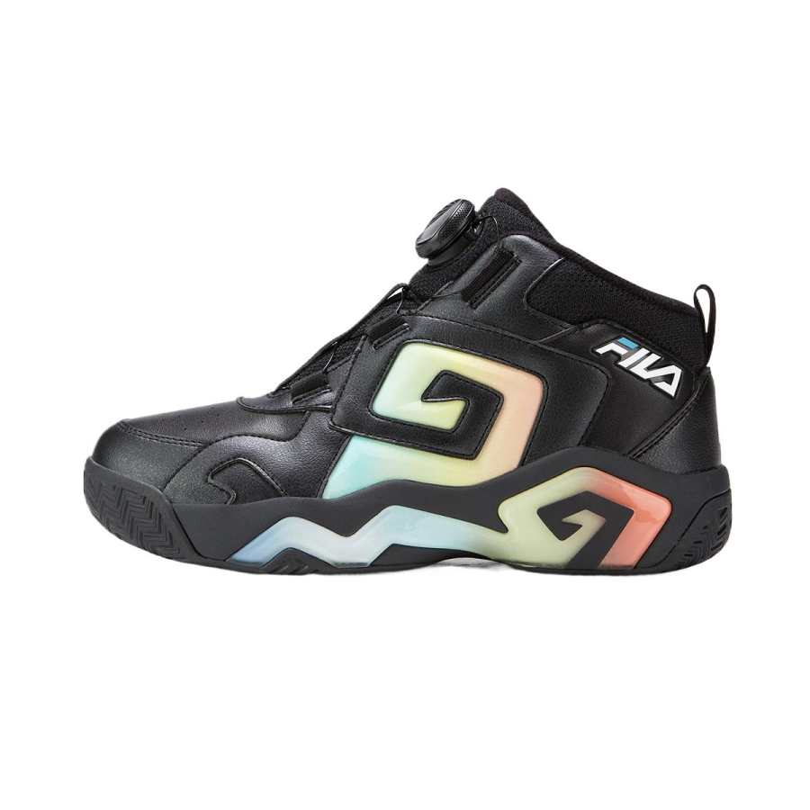 FILA KIDS BOA High top Children's Basketball Shoes Black/Blue Floral Corn Kids'