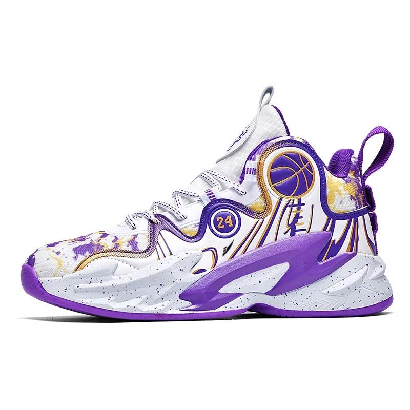 KUDING Mesh Cushioning, Wear Resistant High top Basketball Shoes Unisex