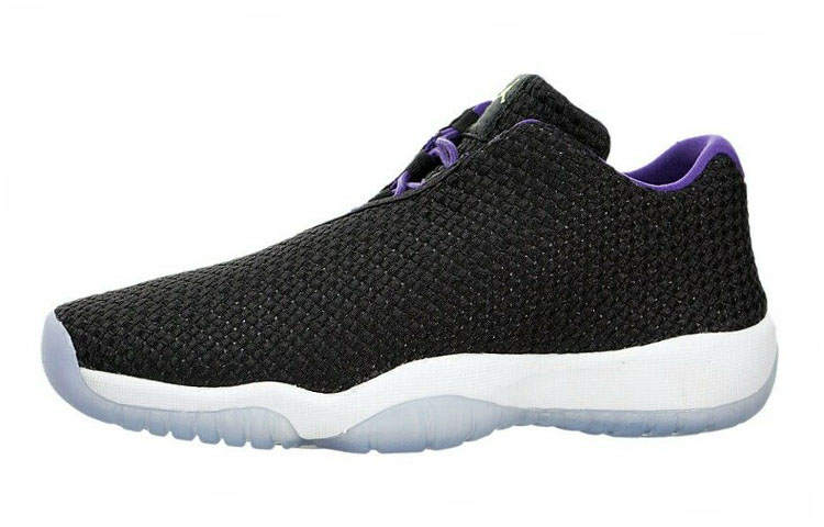 Jordan Jordan Future Cushioning Abrasion Resistant Slip Resistant Low top Basketball Shoes Black Purple Unisex