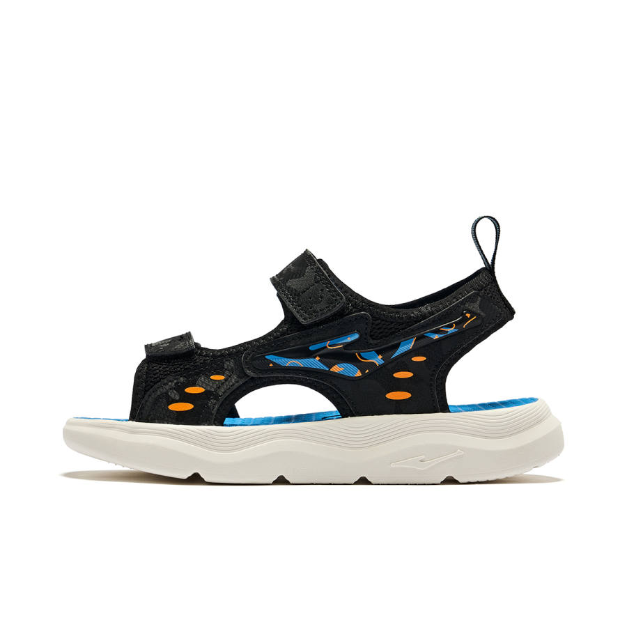 ERKE KIDS Mist Tide Synthetic Leather, Textile Slip Resistant, Abrasion Resistant, Breathable Low top Sandal