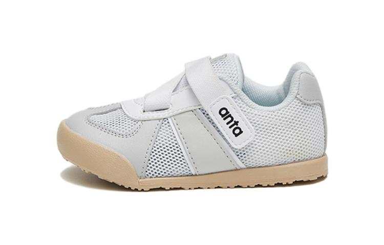 Antakids Anta Slip Resistant Cushioning Abrasion Resistant Low top Sports Casual Shoes White Brown Infant And Toddler