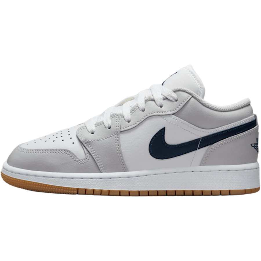 Jordan Jordan Air Jordan 1 Low top Basketball Shoes White/Gray Unisex