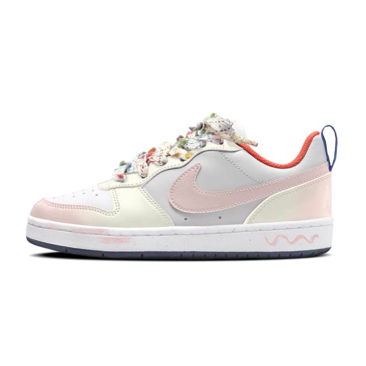 Nike Nike Court Borough Synthetic Leather Abrasion Resistant Breathable Abrasion Resistant Breathable Low top
