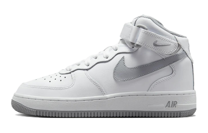 Nike Nike Air Force 1 Mid LE White Wolf Grey GS